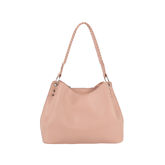 Whipstitching strap shoulder hobo bag