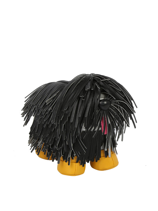 Calin Shaggy Dog Fringe Novelty Crossbody Bag