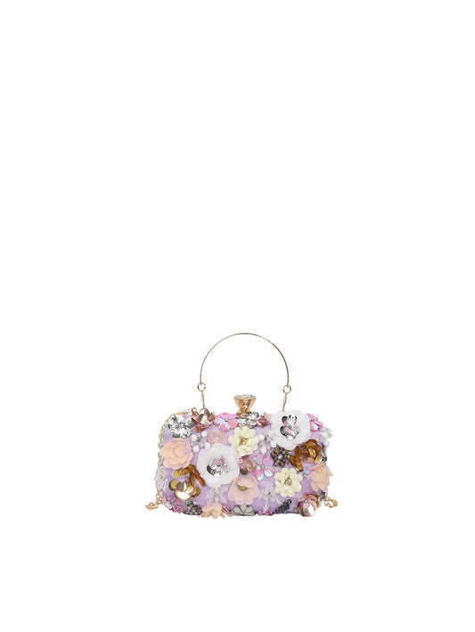 Calin Floral Minaudière Clutch