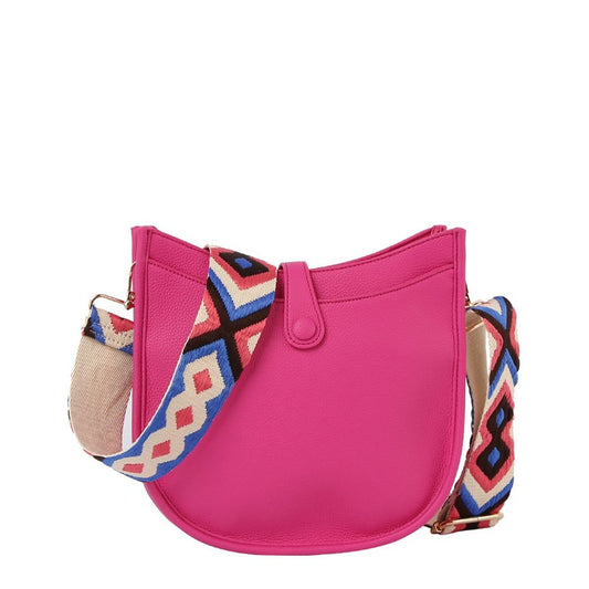 Front sleeve structured hobo crossbody bag