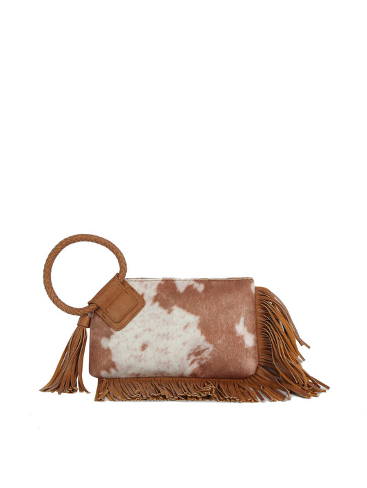 Braided-Ring Clutch Multi-color