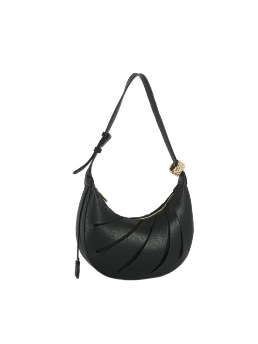 Calin Curved Stitch Hobo Shoulder Bag