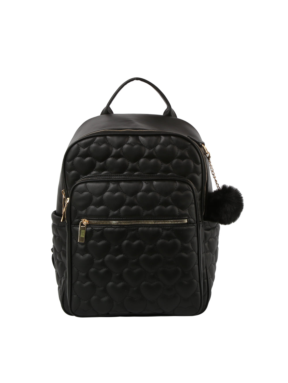 black leather quilted backpack purse Calin Heart Quilted Backpack – HANDBAG REPUBLIC