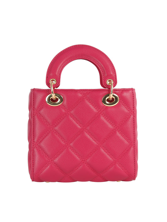 Calin Quilted Mini Top-Handle Handbag