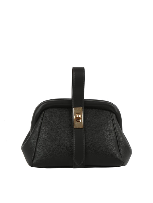 Shoulder Bag with Twist Clasp