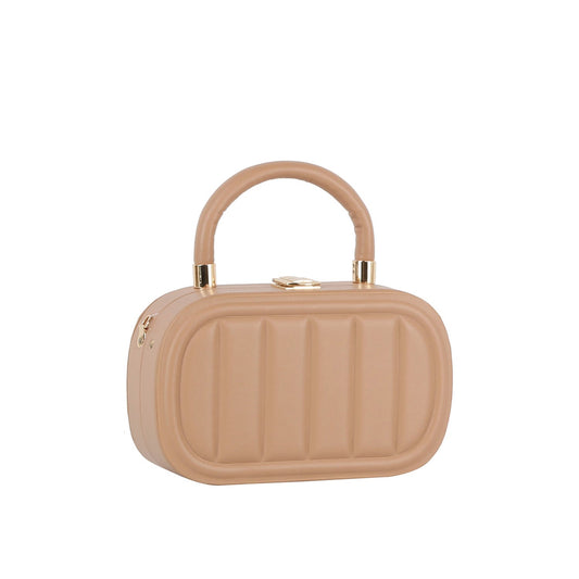 Box oval shape top handle crossbody
