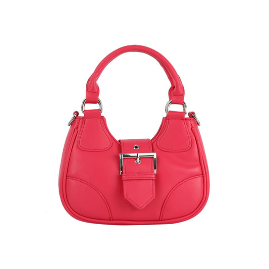 Buckle front flap satchel