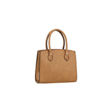 Ring detailed handle satchel