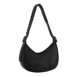 Buckle strap shoulder bag hobo