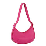 Buckle strap shoulder bag hobo