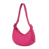 Buckle strap shoulder bag hobo