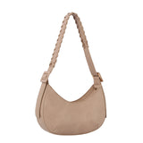 Buckle strap shoulder bag hobo