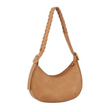 Buckle strap shoulder bag hobo