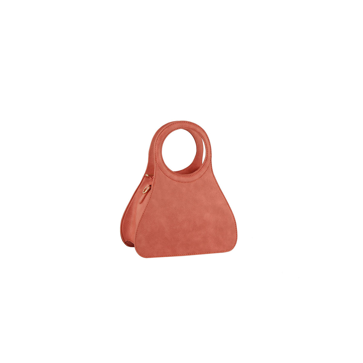 Attched ring handle mini tote