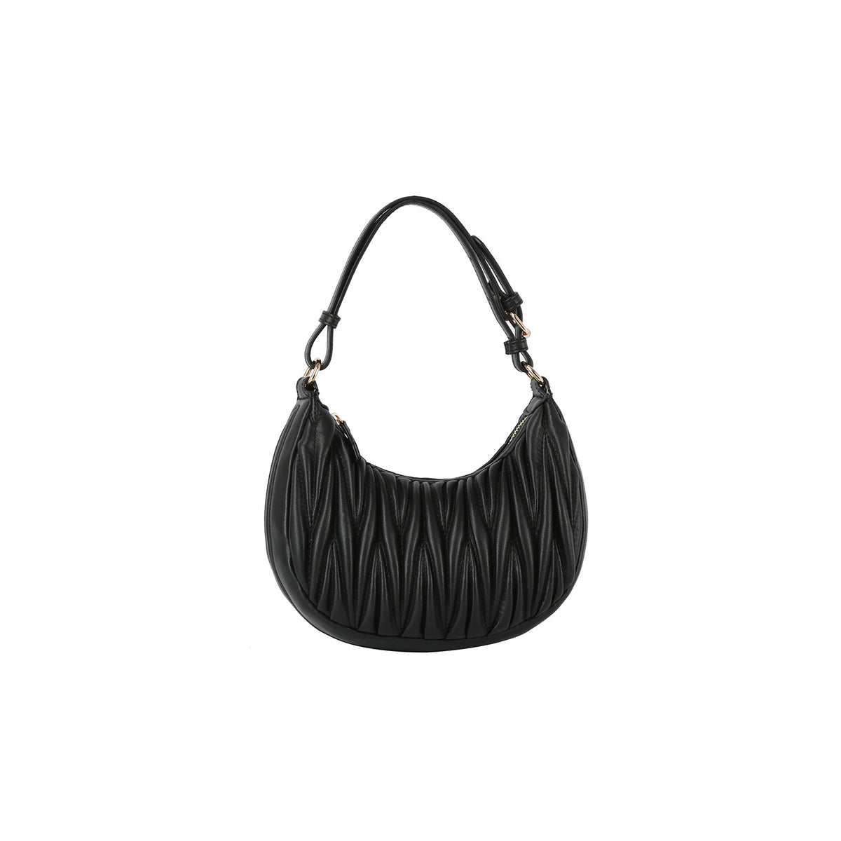 Quilt embossed shoulder bag