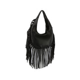 Whip stitched and fringed hobo