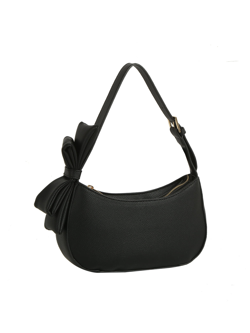 Attached Bow Strap Hobo Bag