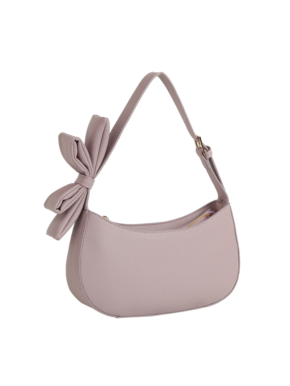 Attached Bow Strap Hobo Bag