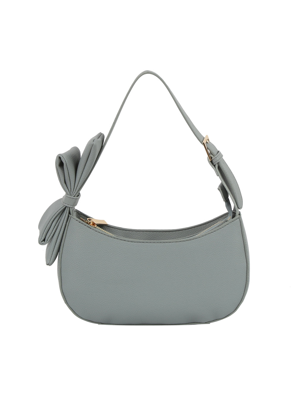 Attached Bow Strap Hobo Bag