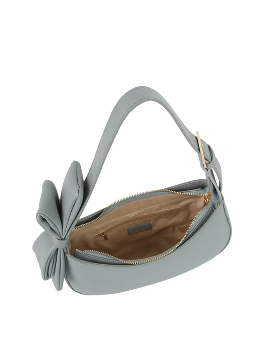 Attached Bow Strap Hobo Bag