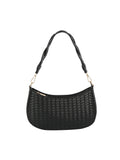 Calin Women's Half Moon Shoulder Bag w/ Braided Strap