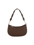 Calin Women's Half Moon Shoulder Bag w/ Braided Strap