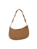 Calin Women's Half Moon Shoulder Bag w/ Braided Strap