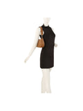 Calin Women's Half Moon Shoulder Bag w/ Braided Strap