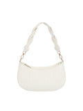 Calin Women's Half Moon Shoulder Bag w/ Braided Strap