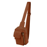 Multi pocket unisex crossbody sling bag