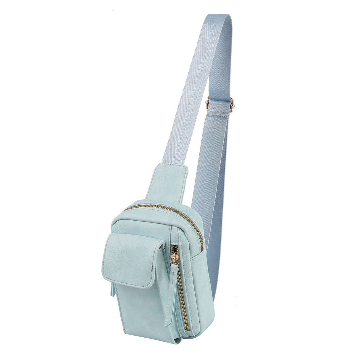 Multi pocket unisex crossbody sling bag
