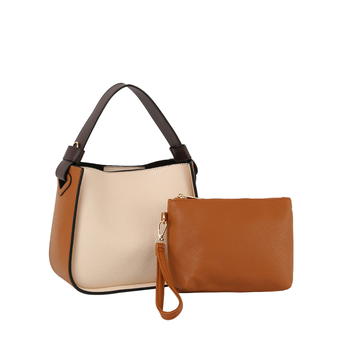 Colorblock 2 in 1 hobo shoulder bag