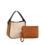 Colorblock 2 in 1 hobo shoulder bag