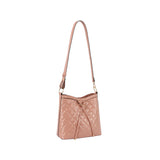 Patent glossy quilted shoulder bag