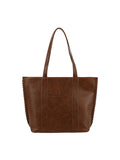 Calin whipstitch front pocket tote