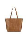 Calin whipstitch front pocket tote