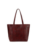 Calin whipstitch front pocket tote