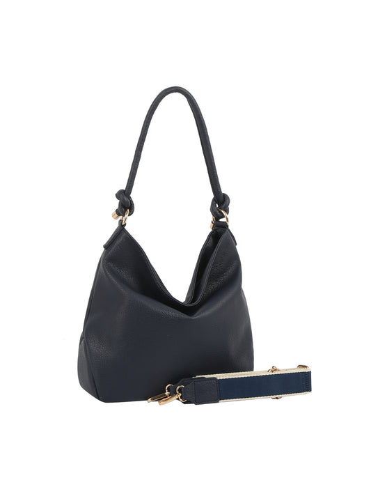Calin Knotted Handle Slouch Shoulder Bag