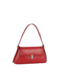 Calin Vintage Baguette Shoulder Bag with Push Lock Closure