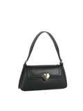 Calin Heart Lock Baguette Shoulder Bag