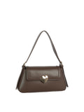 Calin Heart Lock Baguette Shoulder Bag