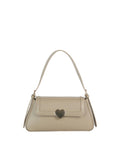 Calin Heart Lock Baguette Shoulder Bag