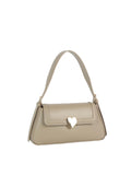 Calin Heart Lock Baguette Shoulder Bag