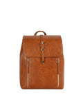 Calin Buckle-Flap Backpack with Vertical Zip Pockets