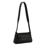 Structured flapover shoulder bag