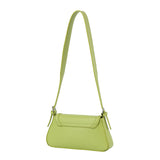 Structured flapover shoulder bag