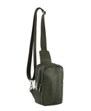 Double pocket unisex crossbody sling bag