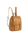 Metro Muse Dual-Buckle Backpack with Side Slit Pockets