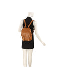 Metro Muse Dual-Buckle Backpack with Side Slit Pockets