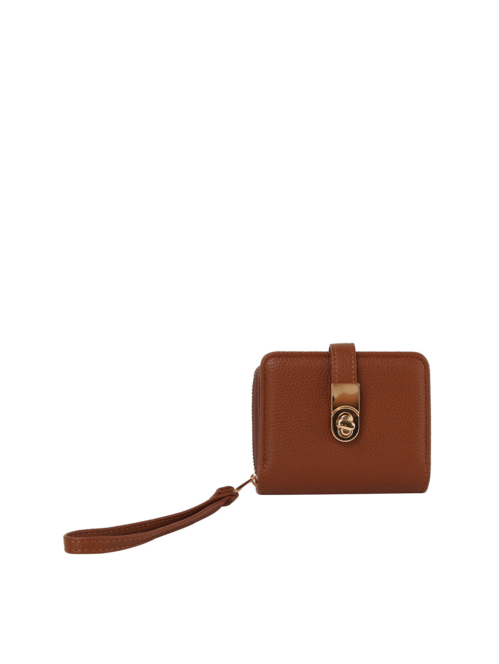 Flap lock half wallet